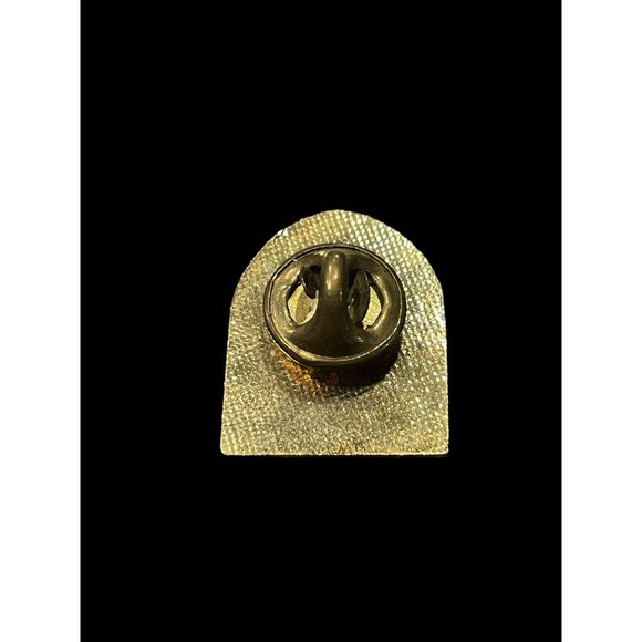 Vintage Flower Through The Arch Glass Window Gold Tone Metal Fashion Brooch Pin - Picture 2 of 4